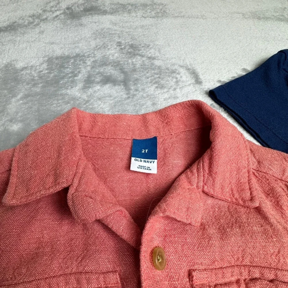 Toddler‎ Boy 5pc Shirt Bundle Old Navy Champion OshKosh 18-24M 2T Red Navy Teal